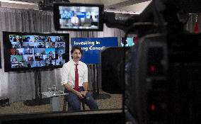 Trudeau Holds Virtual Town Hall Meeting - Ottawa