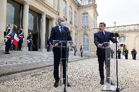 President Macron Meets With Slovenia's Prime Minister - Paris