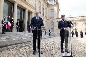 President Macron Meets With Slovenia's Prime Minister - Paris