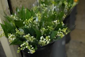 Florists Prepare To Sell Lily Of The Valley - Paris