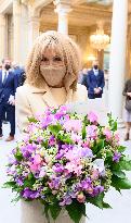 President Macron At Traditional Lily Of The Valley Ceremony - Paris