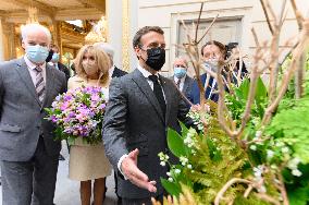 President Macron At Traditional Lily Of The Valley Ceremony - Paris