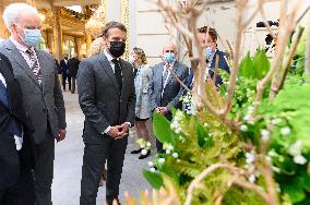 President Macron At Traditional Lily Of The Valley Ceremony - Paris