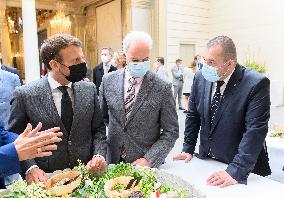 President Macron At Traditional Lily Of The Valley Ceremony - Paris