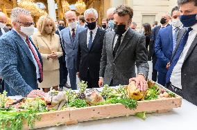 President Macron At Traditional Lily Of The Valley Ceremony - Paris