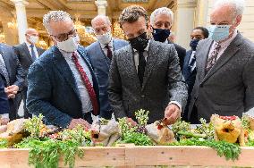 President Macron At Traditional Lily Of The Valley Ceremony - Paris