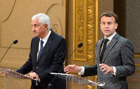 President Macron At Traditional Lily Of The Valley Ceremony - Paris