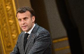 President Macron At Traditional Lily Of The Valley Ceremony - Paris