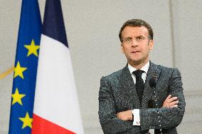 President Macron At Traditional Lily Of The Valley Ceremony - Paris