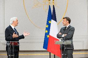 President Macron At Traditional Lily Of The Valley Ceremony - Paris