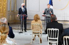 President Macron At Traditional Lily Of The Valley Ceremony - Paris