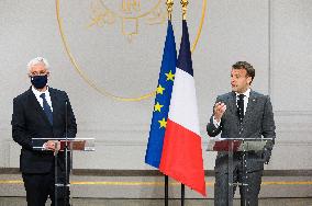 President Macron At Traditional Lily Of The Valley Ceremony - Paris