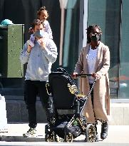 Joshua Jackson With His Wife And Their Daughter Out - NYC