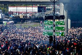 Ajax Amsterdam Supporters Celebrate The Achievement Of The 35Th National Title In Club History