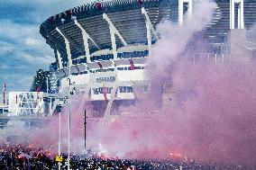 Ajax Amsterdam Supporters Celebrate The Achievement Of The 35Th National Title In Club History