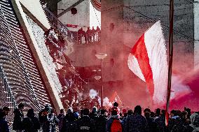 Ajax Amsterdam Supporters Celebrate The Achievement Of The 35Th National Title In Club History