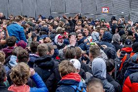 Ajax Amsterdam Supporters Celebrate The Achievement Of The 35Th National Title In Club History