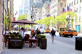 Angelina Paris And Longchamp On Fifth Avenue - NYC
