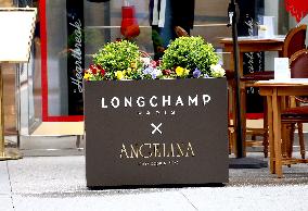 Angelina Paris And Longchamp On Fifth Avenue - NYC