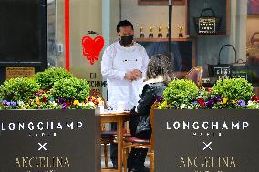 Angelina Paris And Longchamp On Fifth Avenue - NYC