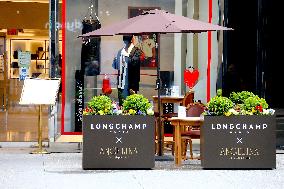 Angelina Paris And Longchamp On Fifth Avenue - NYC