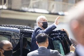 Biden visits restaurant in Washington, DC