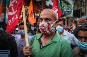 Protest Against Postpone The Palestinian Elections - Gaza