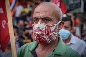 Protest Against Postpone The Palestinian Elections - Gaza