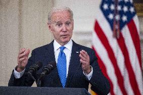 Biden speaks on American Rescue Plan from White House