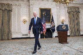 Biden speaks on American Rescue Plan from White House
