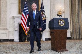 Biden speaks on American Rescue Plan from White House