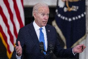 Biden speaks on American Rescue Plan from White House