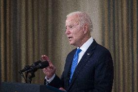 Biden speaks on American Rescue Plan from White House
