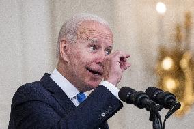 Biden speaks on American Rescue Plan from White House