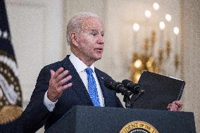 Biden speaks on American Rescue Plan from White House