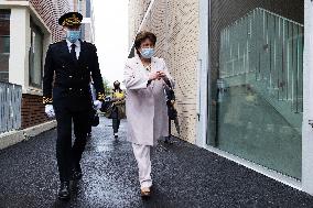 Roselyne Bachelot and Valerie Pecresse inaugurate the new FRAC building - Romainville