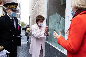 Roselyne Bachelot and Valerie Pecresse inaugurate the new FRAC building - Romainville