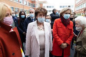 Roselyne Bachelot and Valerie Pecresse inaugurate the new FRAC building - Romainville