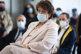 Roselyne Bachelot and Valerie Pecresse inaugurate the new FRAC building - Romainville