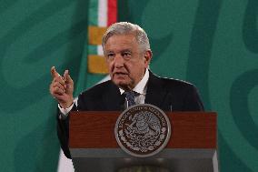 President Lopez Obrador Offers News Conference - Mexico