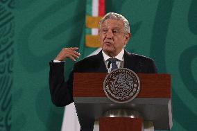 President Lopez Obrador Offers News Conference - Mexico