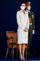 Queen Letizia Chairs Event Of The Aviation Academy of Spain's Army - Madrid
