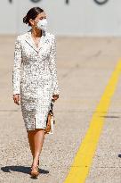 Queen Letizia Chairs Event Of The Aviation Academy of Spain's Army - Madrid