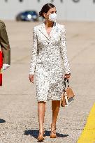 Queen Letizia Chairs Event Of The Aviation Academy of Spain's Army - Madrid