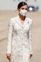 Queen Letizia Chairs Event Of The Aviation Academy of Spain's Army - Madrid