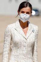 Queen Letizia Chairs Event Of The Aviation Academy of Spain's Army - Madrid