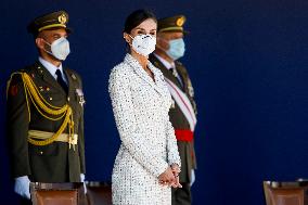 Queen Letizia Chairs Event Of The Aviation Academy of Spain's Army - Madrid