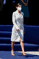 Queen Letizia Chairs Event Of The Aviation Academy of Spain's Army - Madrid
