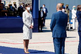Queen Letizia Chairs Event Of The Aviation Academy of Spain's Army - Madrid