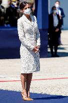 Queen Letizia Chairs Event Of The Aviation Academy of Spain's Army - Madrid